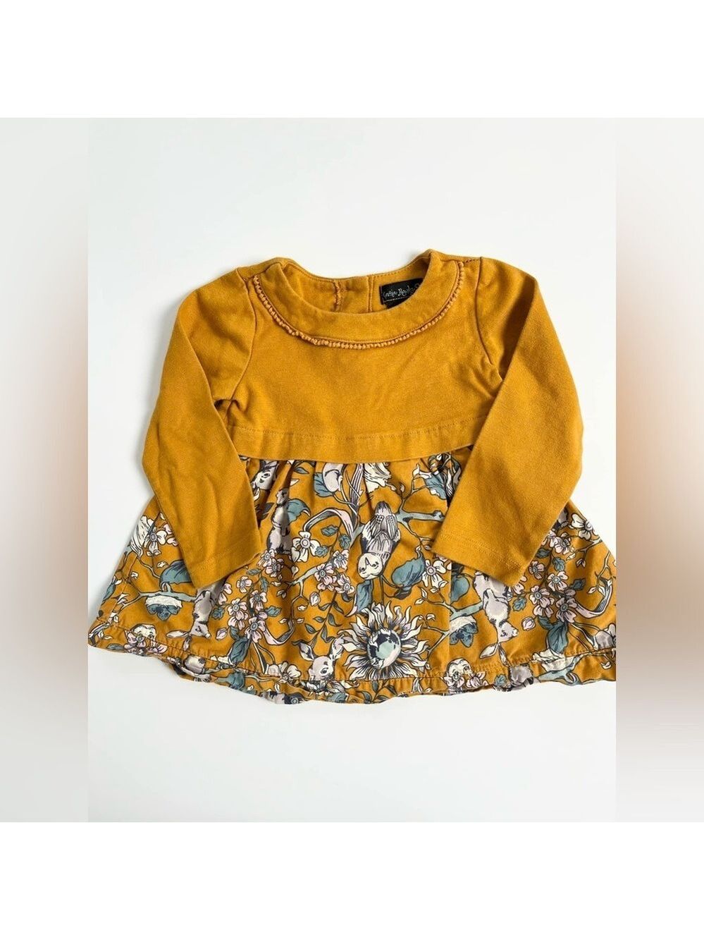 🩵 4/$20 Cynthia Rowley Mustard Floral Kid Top
